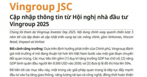 Vingroup (VIC) công bố chiến lược tăng trưởng 5 năm: VinFast và Vinhomes làm 'bệ phóng', tái khẳng định hòa vốn mảng xe điện
