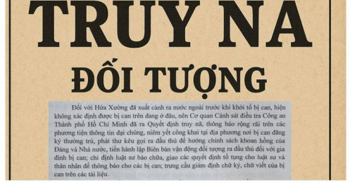 Công an TP HCM truy nã Hứa Xường, em ruột đại gia Hứa Thị Phấn