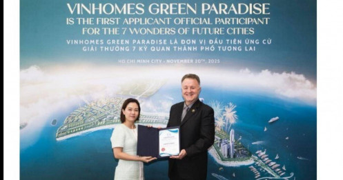 Siêu đô thị lấn biển 10 tỷ USD của Vingroup trở thành ứng viên chính thức đầu tiên tại 7 kỳ quan đô thị tương lai thế giới