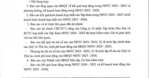 Hoa Sen sẽ báo cáo tiến độ mua lại từ 50 đến 100 triệu cổ phiếu trong Đại hội sắp tới
