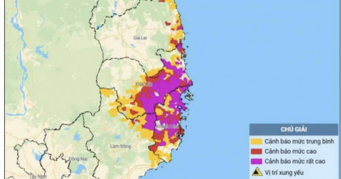 Thông báo khẩn: Đà Nẵng và 5 tỉnh đặc biệt chú ý