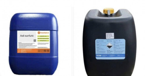 100 can Axit sunfuric “trôi theo dòng lũ”: Nguy cơ ô nhiễm cấp độ cao