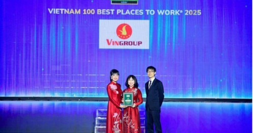 Vingroup tăng 2 bậc, khẳng định uy tín trong Top 10 Nơi làm việc tốt nhất Việt Nam 2025