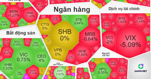 Cổ phiếu lớn cân bằng tốt bất chấp ngân hàng, chứng khoán “rực lửa”