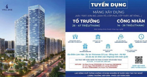 Thu nhập chạm 47 triệu/tháng: TGĐ công ty xây dựng của Vingroup tung “lời mời gọi vàng” tới công nhân