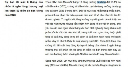 Lãi suất ngân hàng sẽ tiếp tục tăng trong năm 2026, đâu là yếu tố quyết định?