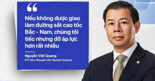 Vì sao Vingroup nói “tiếc nhưng đỡ áp lực” nếu không được giao dự án đường sắt cao tốc Bắc – Nam?
