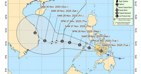 Thông tin mới nhất về "mầm" bão số 15, Philippines dự báo vào Việt Nam