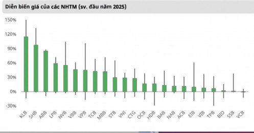 Nhịp điều chỉnh xóa 20 - 80% mức tăng 2025, cổ phiếu ngân hàng đang rẻ hay chỉ là ảo giác?