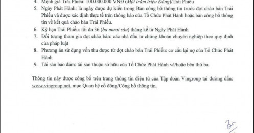 Vingroup chốt phương án phát hành 1.000 tỷ đồng trái phiếu riêng lẻ để cơ cấu nợ
