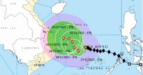 Khả năng bão số 15 Koto hướng vào đâu?