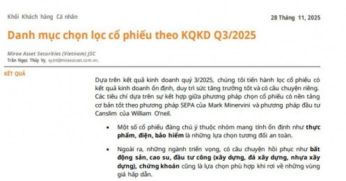 Danh sách cổ phiếu tăng trưởng có KQKD tốt, thanh khoản cao xứng đáng đầu tư