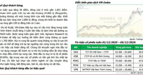 Thị trường hướng tới 1.800 điểm trong tháng 12/2025, CTCK đề xuất danh mục đầu tư với dư địa tăng hơn 40%