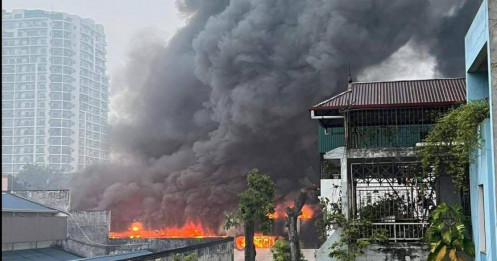 Cháy tại nhà máy bia Hà Nội