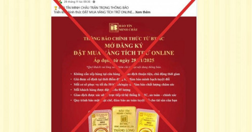 Bảo Tín Minh Châu phát cảnh báo khẩn