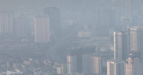 Hà Nội ô nhiễm không khí từ sáng đến đêm