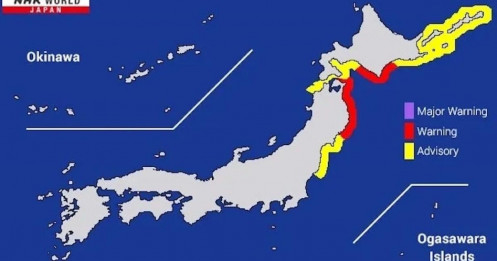 Động đất 7,6 độ gây cảnh báo sóng thần ở Nhật