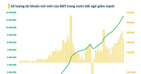Lực lượng F0 suy yếu: Số tài khoản mở mới thấp nhất 4 tháng, thị trường phát tín hiệu lạ