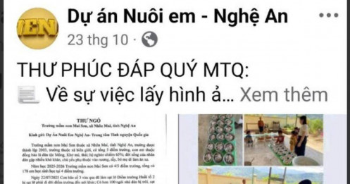 Dự án thiện nguyện “Nuôi em Nghệ An”: Năm học 2025-2026, trường chưa nhận được kinh phí