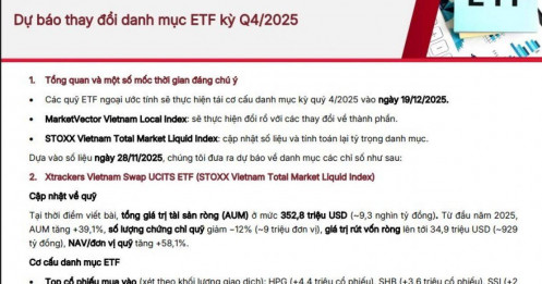 Hai ETF quy mô 24.500 tỷ đồng sẽ mua 11,5 triệu cổ phiếu HPG và bán ra 7,7 triệu VIC trong ít ngày tới