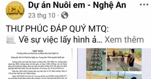 Công an tiếp nhận đơn từ các nhà hảo tâm đề nghị xác minh dự án “Nuôi em Nghệ An”