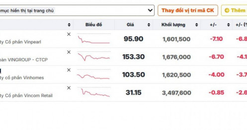 Họ Vin đỏ lửa: Điều gì đang kéo nhóm cổ phiếu tỷ đô rơi mạnh?