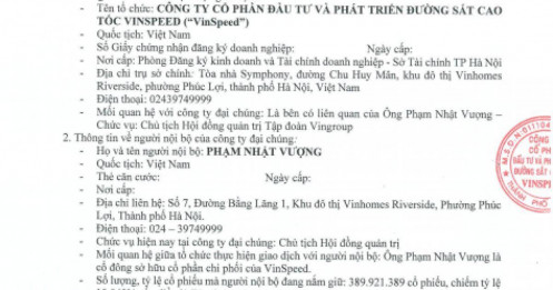 Giao dịch “khủng” 379 triệu cổ phiếu VIC diễn ra từ giữa tháng 12