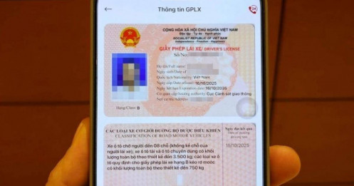 Đề xuất sẽ chủ yếu cấp giấp phép lái xe bản điện tử