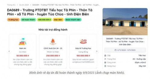 Trường học mới xây xong 1 ngày, dự án đã “kêu tiền” thêm