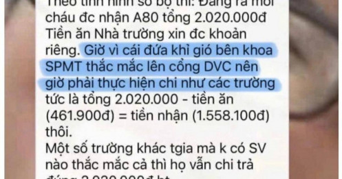 Sinh viên chờ A80: Tiền bồi dưỡng vẫn “mất hút”, phải ký xác nhận trừ tiền ăn