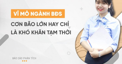 Vĩ mô ngành BĐS – Cơn bão lớn hay chỉ là khó khăn tạm thời