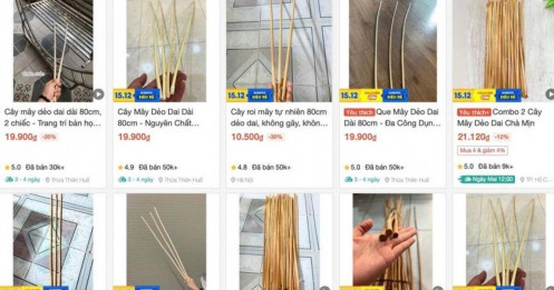 'Cháy hàng' roi mây gia pháp trên chợ mạng, một shop bán 50.000 cây