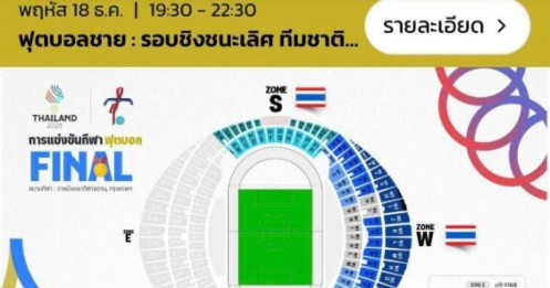 Chung kết U22 Việt Nam – U22 Thái Lan chưa đá đã “cháy vé” chợ đen