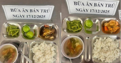 Suất ăn bán trú gần 40.000 đồng bị tố lèo tèo, trường phản bác