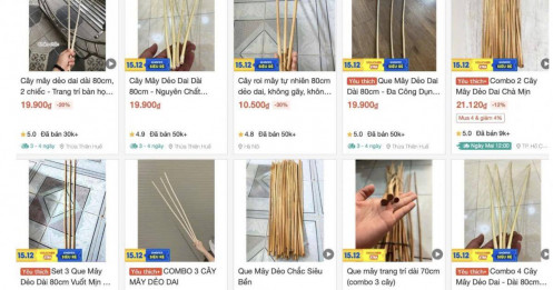 Hiện tượng lạ trên chợ mạng: Roi mây “gia pháp” được săn lùng, có shop bán 50.000 cây