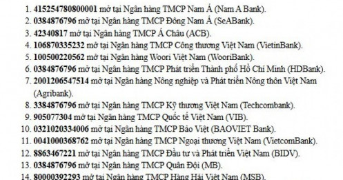 Cảnh báo nóng: Người từng liên quan 27 tài khoản ngân hàng cần nhanh chóng trình báo