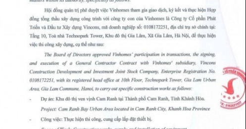 Vinhomes khởi công siêu dự án 85.000 tỷ, do công ty con của Vingroup làm tổng thầu
