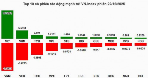 Nhịp đập Thị trường 22/12: Sắc xanh lan tỏa, VN-Index tiếp tục tăng hơn 46 điểm