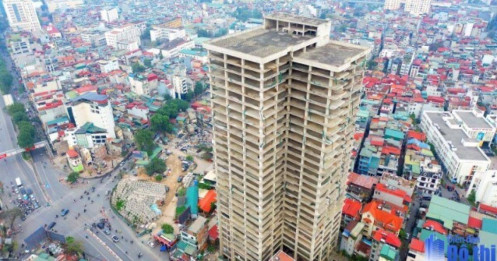 Dự án "đất vàng" Láng Hạ tại Hà Nội xây tới tầng 28 rồi bỏ hoang lại về tay KBC