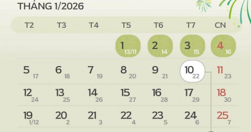 'Ủng hộ hoán đổi nghỉ Tết Dương lịch 4 ngày nhưng đề nghị công bố sớm'