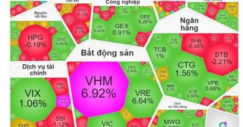 Cổ phiếu VHM kéo thị trường, VnIndex lập đỉnh lịch sử