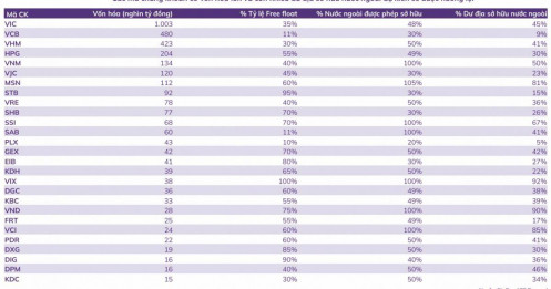 27 cổ phiếu tiềm năng hút vốn ngoại khi Việt Nam bước vào nhóm mới nổi