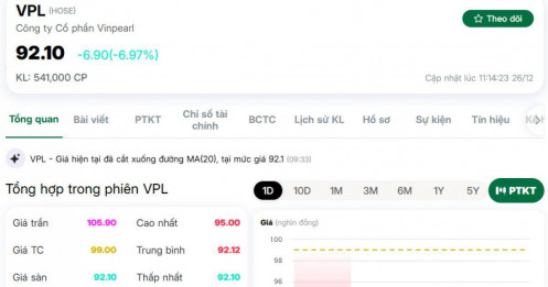 Vinpearl biến động dữ dội: VPL "nằm sàn" giữa bão tin từ nhiệm của CEO