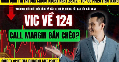 Chứng khoán hôm nay: Vingroup xin rút dự án Đường sắt tốc độ cao Bắc Nam, VIC call margin bán chéo?