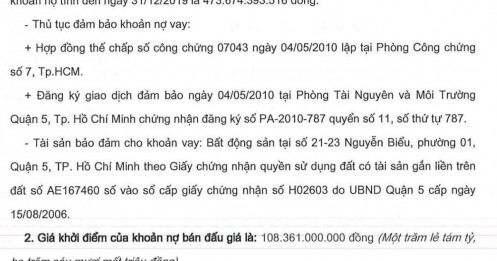 Sacombank ‘xả kho’ nợ xấu: Có khoản bán dưới 60% dư nợ gốc