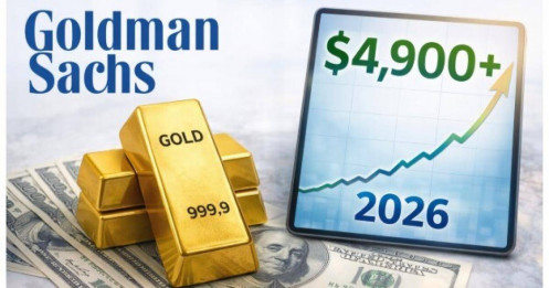 Giá vàng có thể chạm mốc 4.900 USD/ounce vào năm 2026