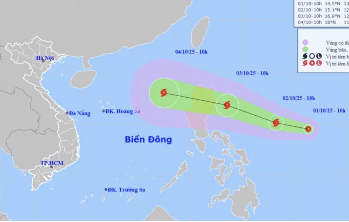 Áp thấp nhiệt đới xuất hiện gần Biển Đông