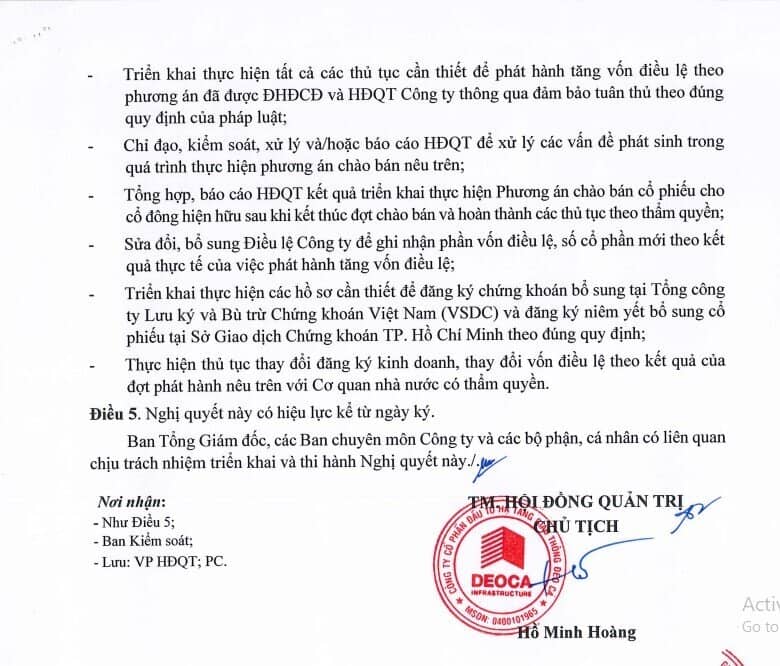 HHV chốt phương án chào bán gần 50 triệu cổ phiếu cho cổ đông