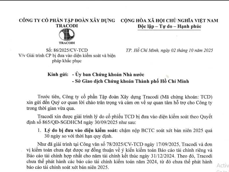Cổ phiếu sắp bị đình chỉ giao dịch, BCG và TCD nói gì?