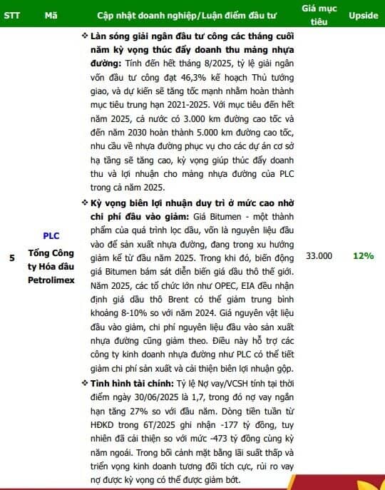 7 cổ phiếu dự kiến KQKD quý 3/2025 tích cực phù hợp để "xuống tiền" trong tháng 10